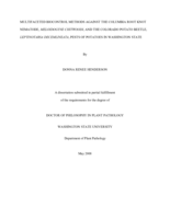 Multifaceted biocontrol methods against the Columbia root knot nematode, Meloidogyne chitwoodi, and the Colorado Potato Beetle, Leptinotarsa decemlineata, pests of potatoes in Washington State