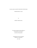 Paleoalaskan adaptive strategies viewed from northwestern Alaska