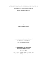 A theoretical approach: an exploratory analysis of higher level narcotraffickers of Latin American decent