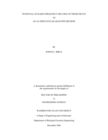 Potential of radio frequency heating of fresh fruits as an alternative quarantine method