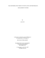 Self-determination theory of motivation and performance management systems