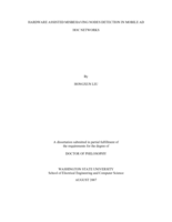Hardware assisted misbehaving nodes detection in mobile ad hoc networks
