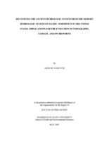 Decoupling the ancient hydrologic system from the modern hydrologic system of Pacific Northwest in the United States: implications for the evolution of topography, climate, and environment