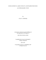 School districts, labor conflicts, and framing processes: an ethnographic study