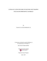Ultrafast lattice dynamics in excitonic self-trapping of quasi-one dimensional materials
