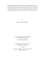 Discrepancies between the pursuit and implementation of economic development in the nonmetropolitan west: how much do natural, physical, and social factors matter?