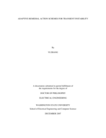 Adaptive remedial action schemes for transient instability