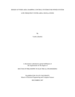 Design of wide-area damping control systems for power system low-frequency inter-area oscillations