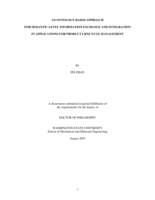 An ontology-based approach for semantic level information exchange and integration in applications for product lifecycle management