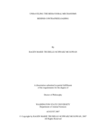 Unraveling the behavioral mechanisms behind contrafreeloading