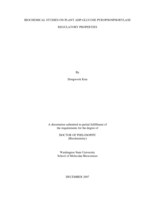 Biochemical studies on plant ADP-glucose pyrophosphorylase regulatory properties