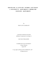 The situational activation of personality traits and its effect on adaptability: a theory for negotiation adaptability
