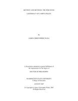 Betwixt and between: the perceived legitimacy of campus police