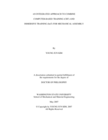 An integrated approach to combine computer-based training (CBT) and immersive training (ImT) for mechanical assembly