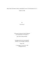 Risk, induced innovation, and productivity convergence in U.S. agriculture