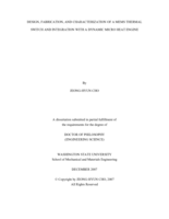 Design, fabrication, and characterization of a MEMS thermal switch and integration with a dynamic micro heat engine