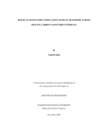 Molecular dynamics simulation of heat transport across silicon-carbon nanotubes interface