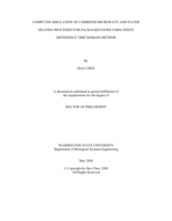 Computer simulation of combined microwave and water heating processes for packaged foods using finite difference time domain method