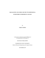 Equalization and coding for the two-dimensional intersymbol interference channel