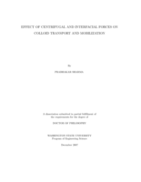 Effect of centrifugal and interfacial forces on colloid transport and mobilization