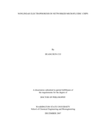 Nonlinear electrophoresis in networked microfluidic chips