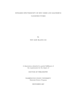 Infrared spectroscopy of zinc oxide and magnesium nanostructures
