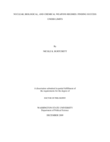 Nuclear, biological, and chemical weapons regimes: Finding success under limits