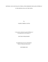 Retinoic acid and follicle stimulating hormone signaling interplay in the Sertoli cells of the testis
