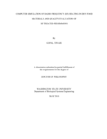Computer simulation of radio frequency (RF) heating in dry food materials and quality evaluation of RF treated persimmons