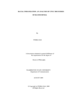 Racial Indianization: An analysis of civic discourses of racism denial