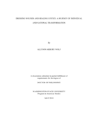Dressing wounds and healing justice: A journey of individual and national transformation