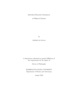 Individual elemental abundances in elliptical galaxies