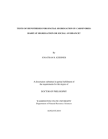 Tests of hypotheses for spatial segregation in carnivores: Habitat segregation or social avoidance?