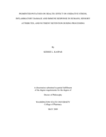 Pigmented potatoes on health: Effect on oxidative stress, inflammatory damage and immune response in humans, sensory attributes, and nutrient retention during processing