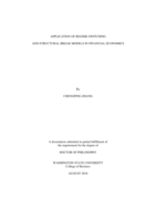 Application of regime-switching and structural break models in financial economics