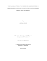 Toxicological studies of novel reduced-risk insecticides in obliquebanded leafroller, Choristoneura rosaceana (Harris) (Lepidoptera : Tortricidae)