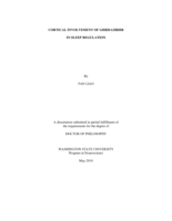 Cortical involvement of GHRH-GHRHR in sleep regulation