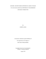 Genomic and proteomic differences among strains of Anaplasma marginale differing in transmission efficiency phenotype