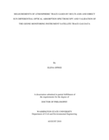Measurements of atmospheric trace gases by multi-axis and direct sun differential optical absorption spectroscopy and validation of the ozone monitoring instrument satellite trace gas data