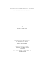 Enactments of culturally responsive teaching in schools and classrooms: A case study