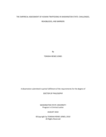 The empirical assessment of human trafficking in Washington State: Challenges, roadblocks, and barriers