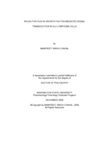 Roles for PLD2 in growth factor-mediated signal transduction in EL4 lymphoma cells