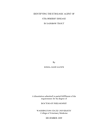 Identifying the etiologic agent of strawberry disease in rainbow trout