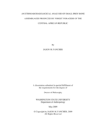An ethnoarchaeological analysis of small prey bone assemblages produced by forest foragers of the Central African Republic