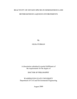Reactivity of oxygen species in homogeneous and heterogeneous aqueous environments