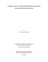 A numerical study of turbulence, dispersion, and chemistry within and above forest canopies
