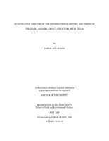 Quantitative analysis of the deformational history and timing of the Sierra Madera impact structure, West Texas