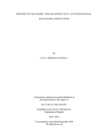 English for the masses: English instruction at nontraditional educational institutions