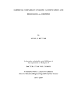 Empirical comparison of graph classification and regression algorithms