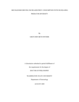 Mechanisms driving increased prey consumption with increasing predator diversity